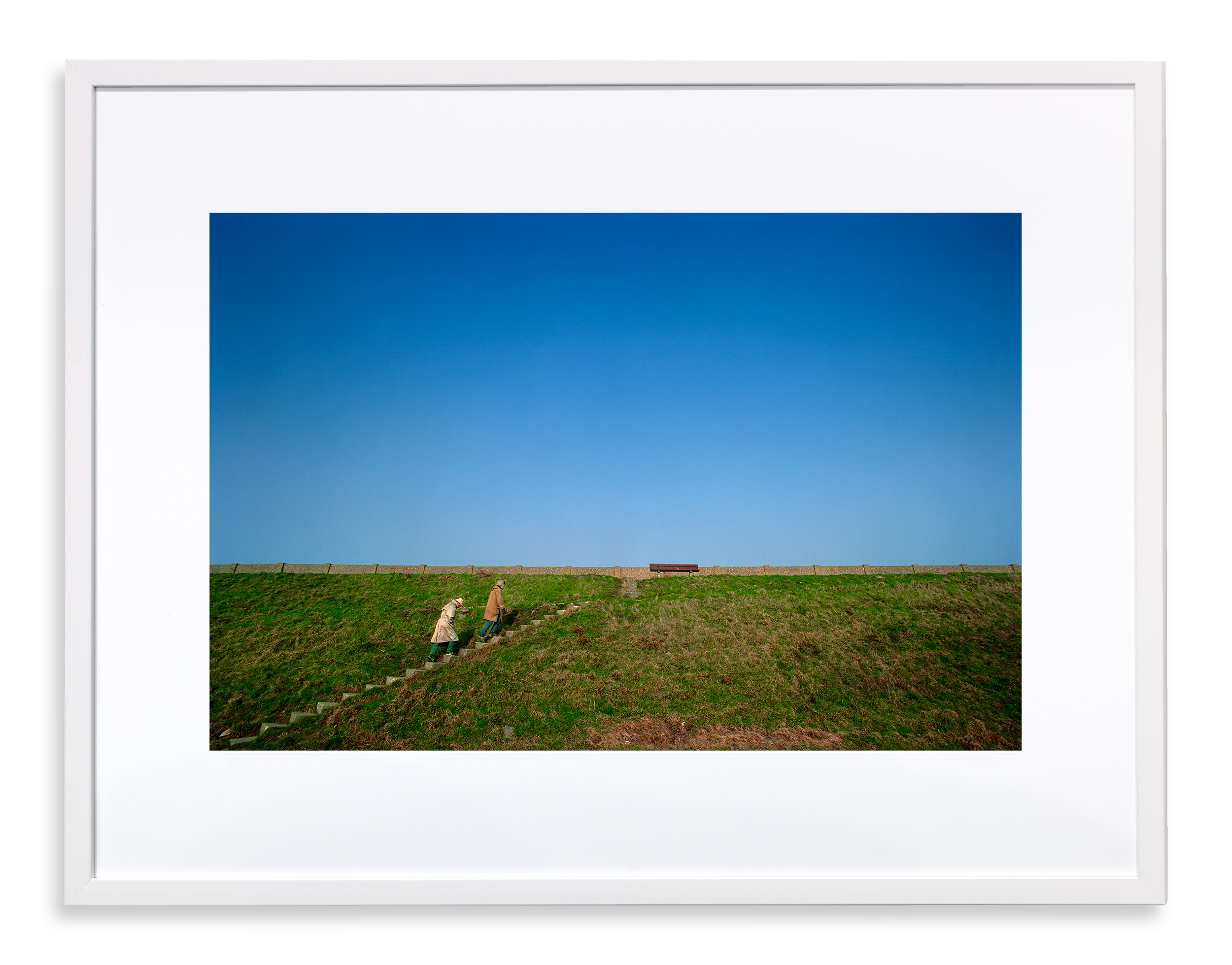 Mannen op dijk Zeeland
