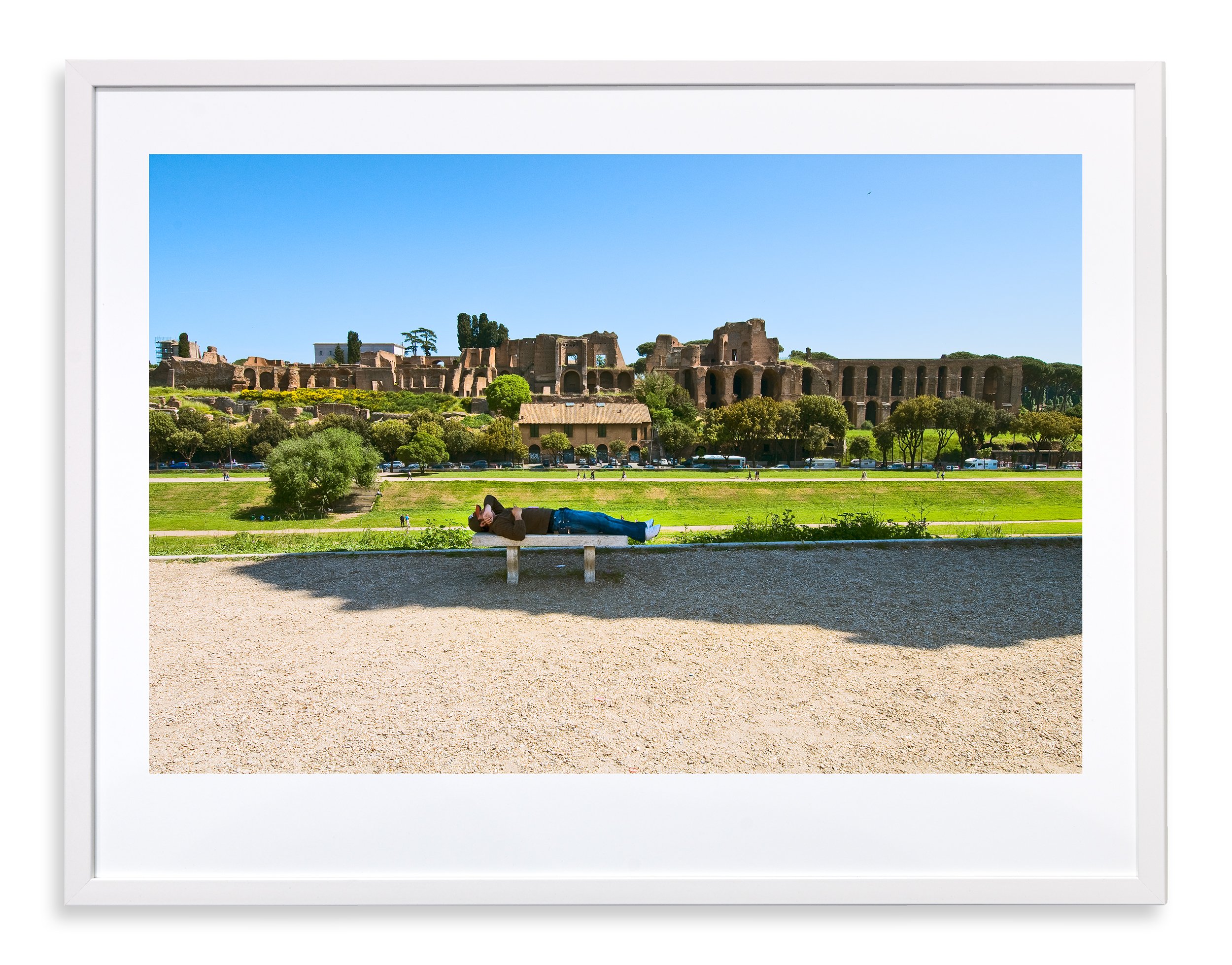 Slapende man, Circus Maximus Rome