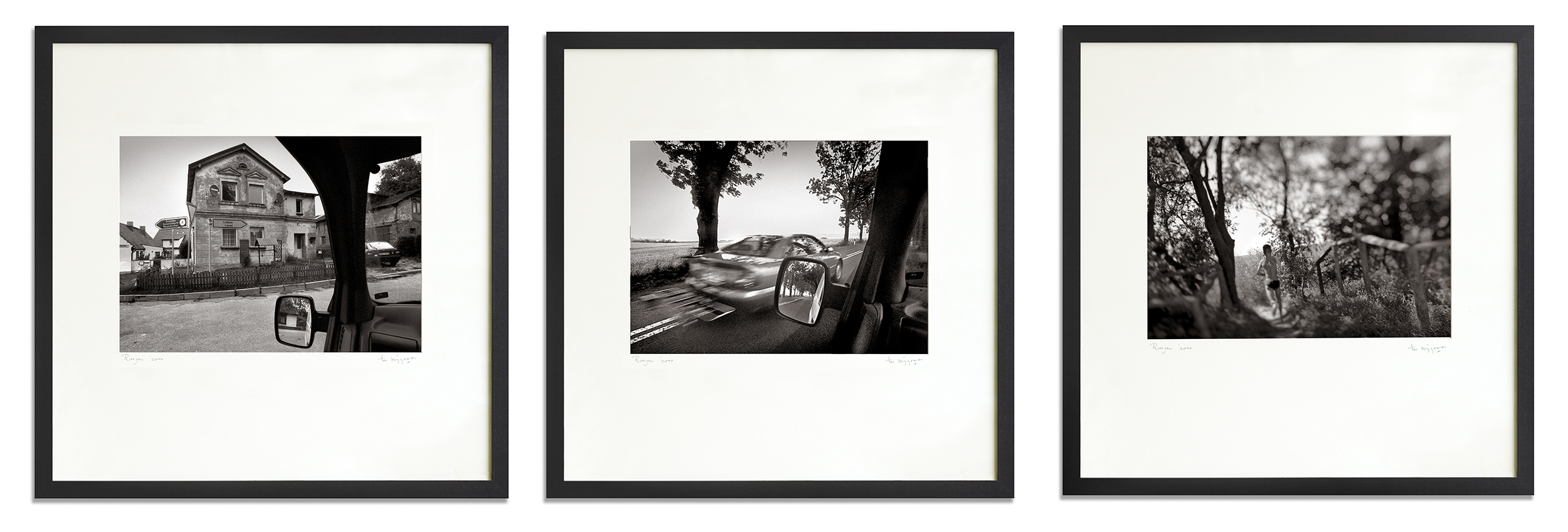 Serie van 3 in lijsten 50-50 cm 'Ruegen'